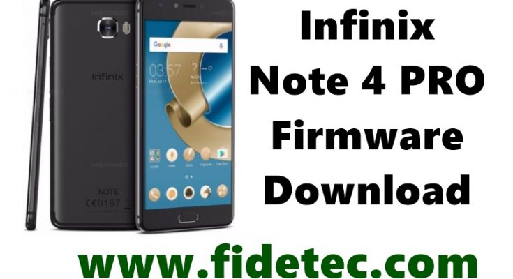 infinix note 4 pro firmware