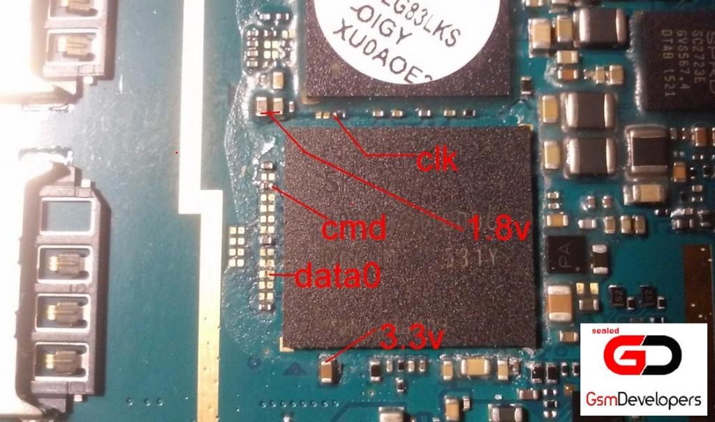 Samsung Test Point UFS Pinouts Fidetec