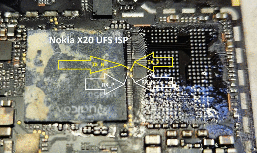 Nokia X20 ISP Pinout