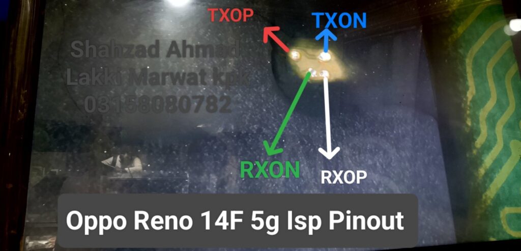 Oppo Reno 14F 5g Isp Pinout