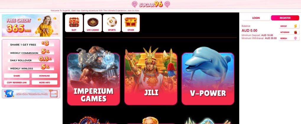Sugar96 Casino Australia