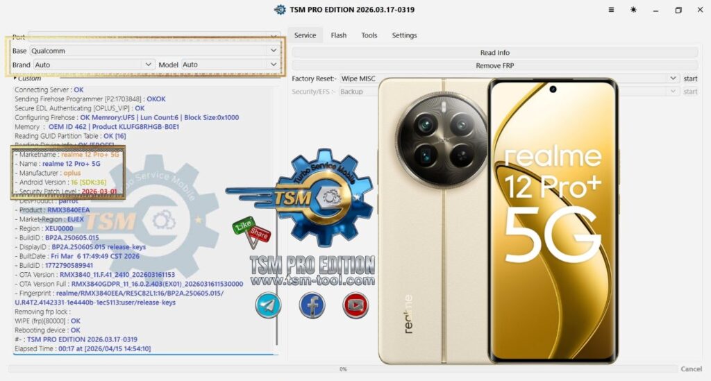 Realme 12 Pro+ 5G FRP