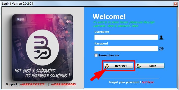 How to Register Borneo Schematics