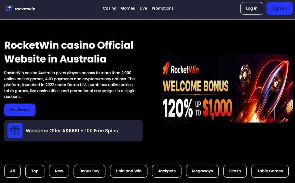 RocketWin casino Australia review